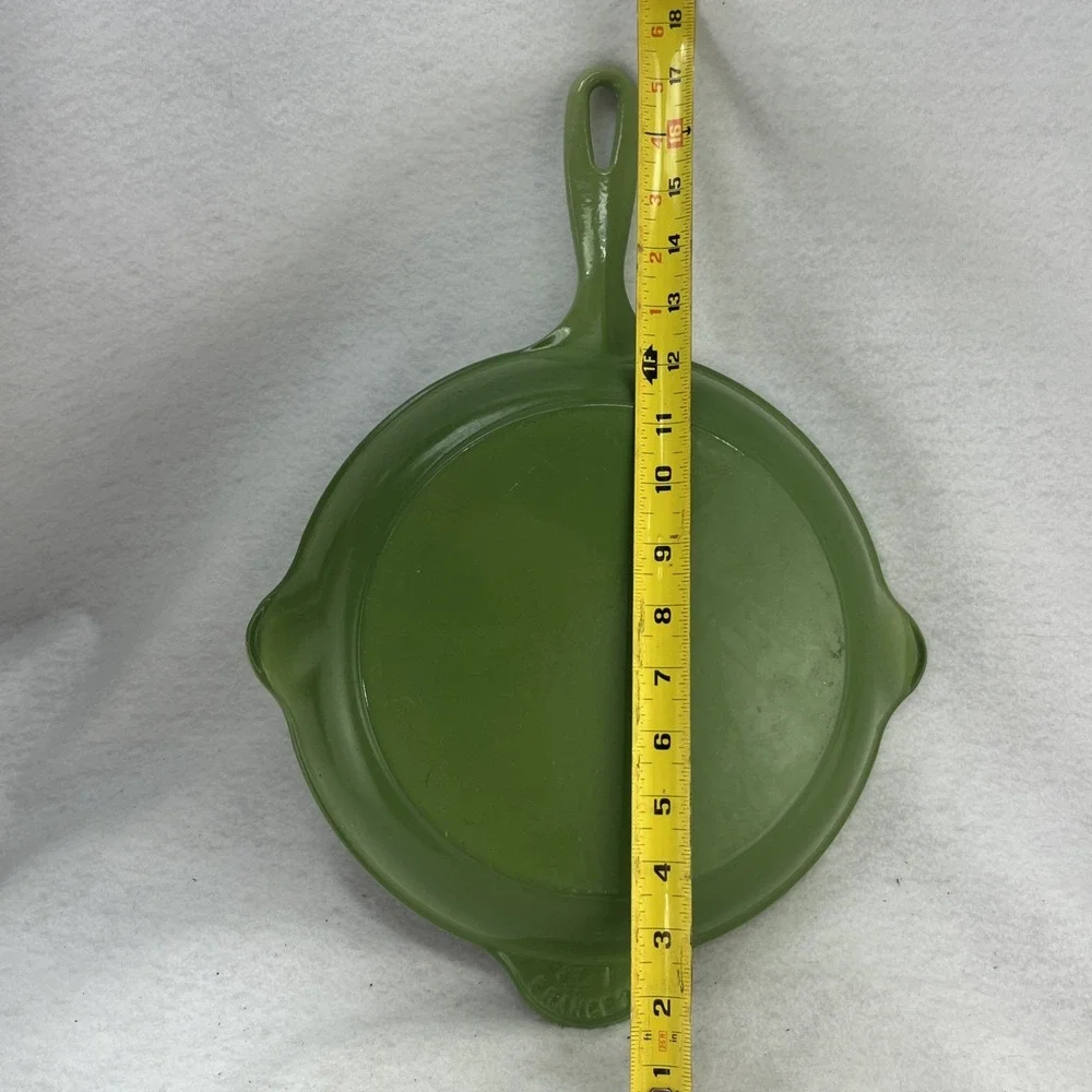 Le Creuset Signature Enameled Cast Iron Grill Pan Kiwi Green 26 France 10